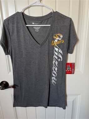 Colosseum Gray V-Neck Team Tee